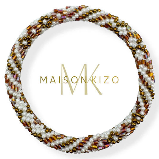 Bracelet népalais perles de verre D22 - DupontDupont