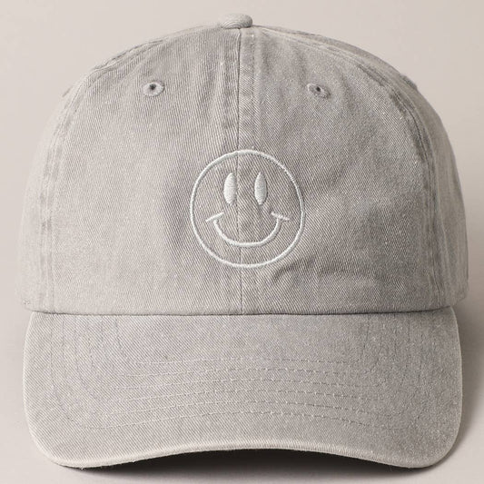 Casquette de baseball Happy Face: GRIS