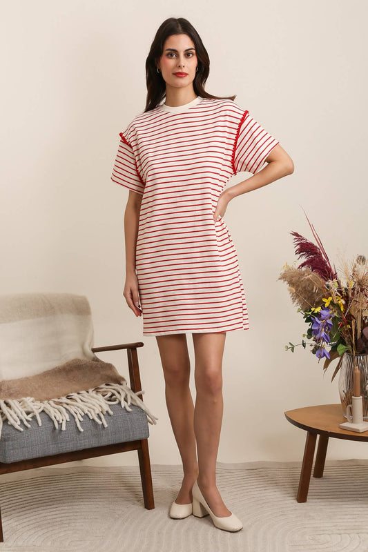 ROBE À RAYURES