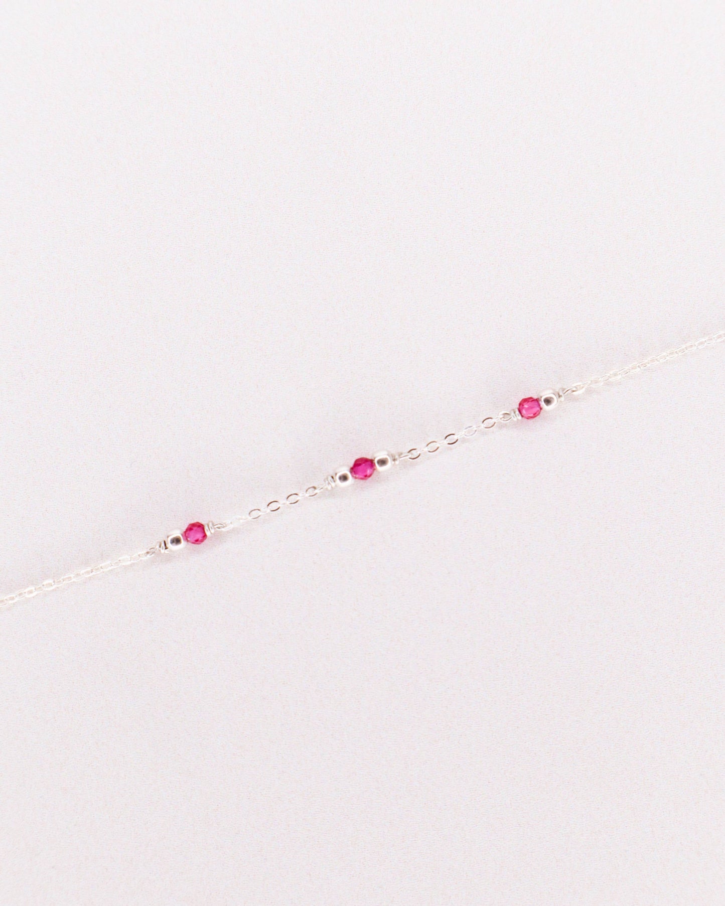 Bracelet Aube avec pierre Grenat