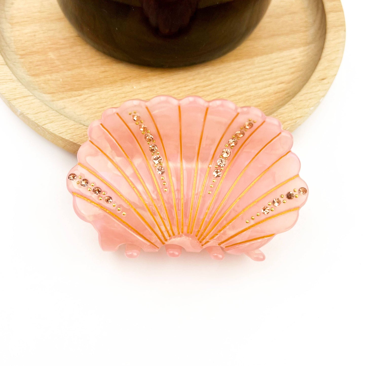 Pince à cheveux coquillage