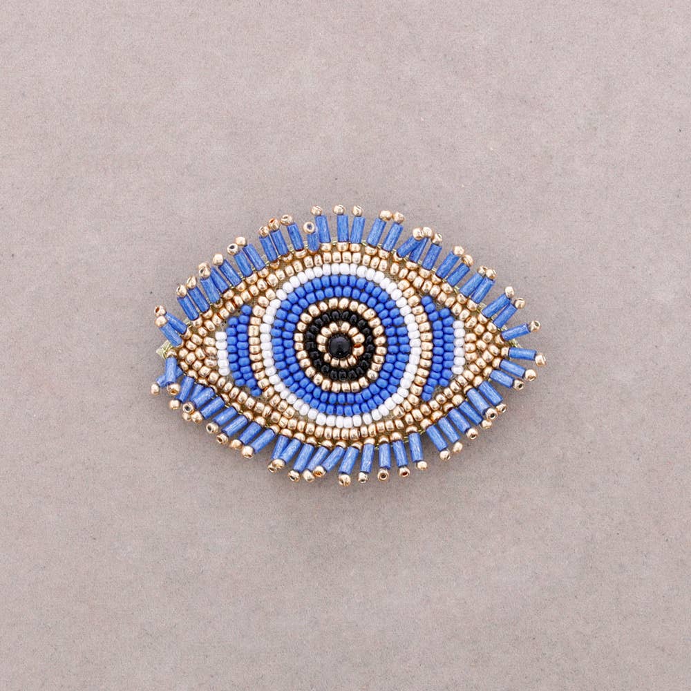 Broche Œil Turc Perles: Multicolor