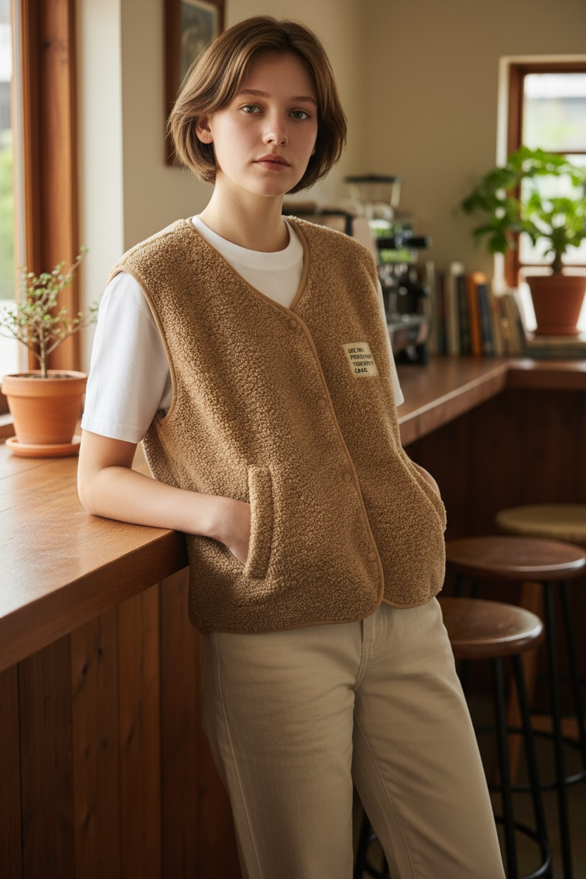 Gilet Moumoute Camel