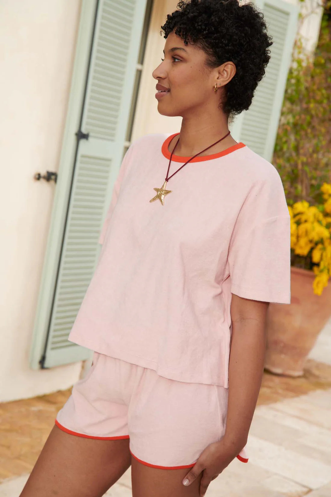 Ensemble éponge rose
