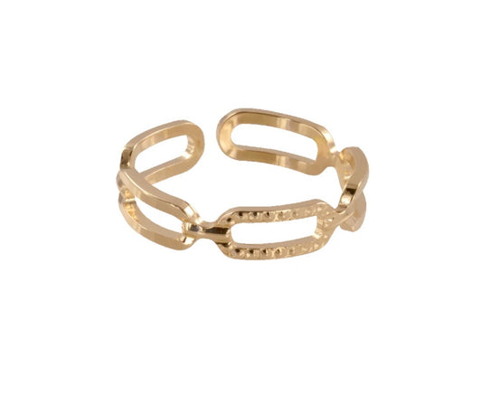 Bague chaine maille