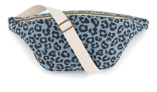 Sac banane Léopard Bleu
