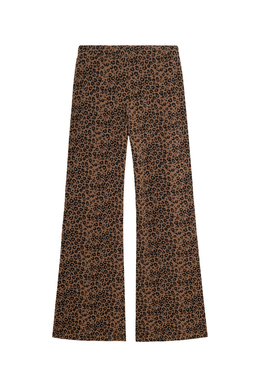 Pantalon Léopard marron