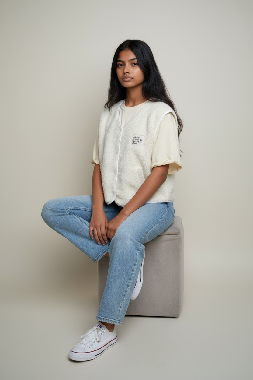 Gilet Moumoute Blanc