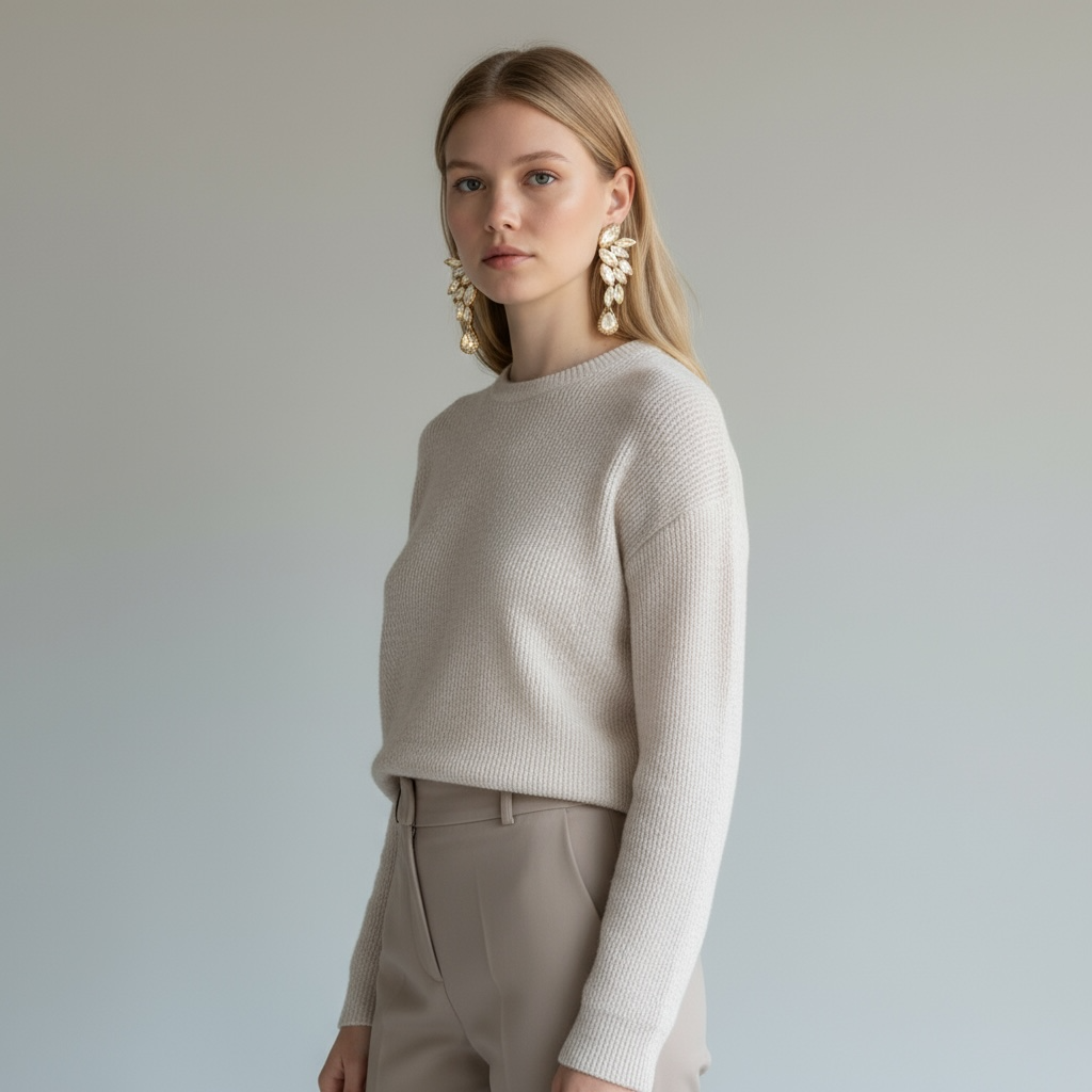 Boucles d'oreilles plumes cristal