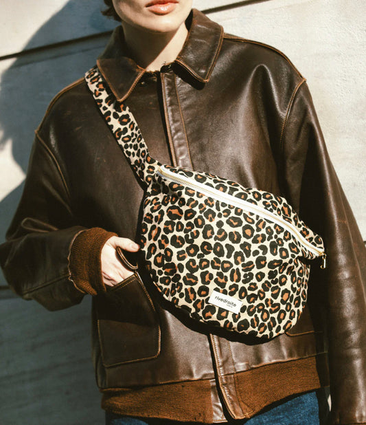 Banane Custine XL leopard beige