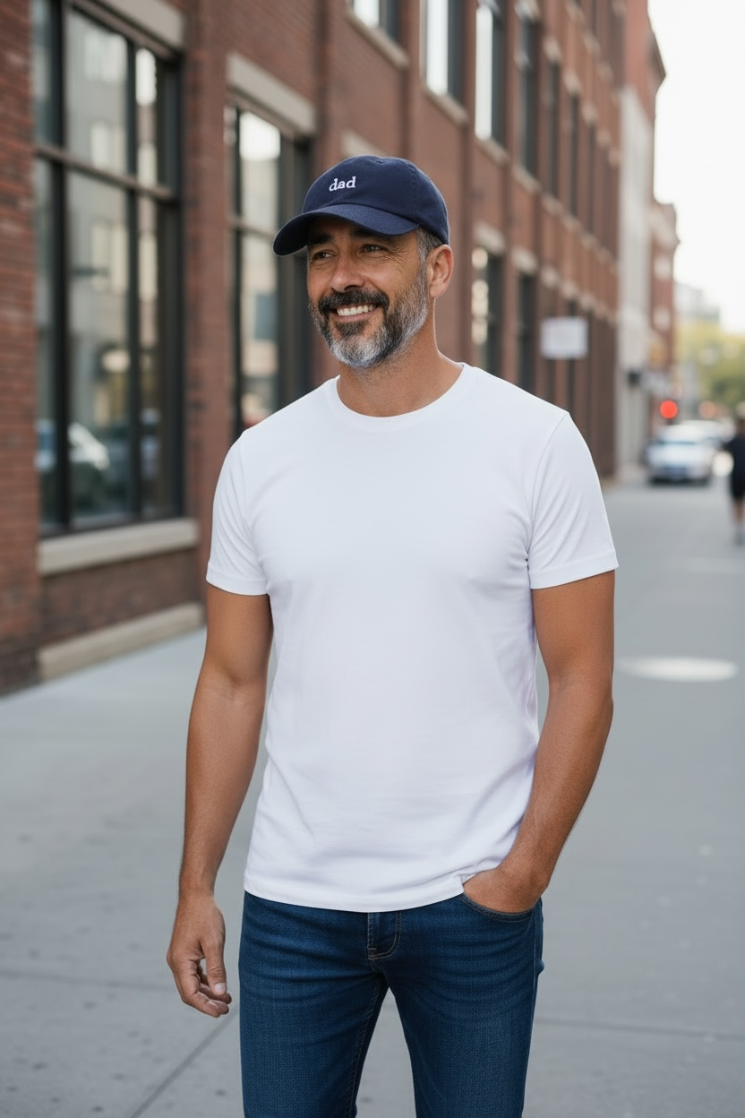 Casquette de baseball fête des pères avec broderie « dad »: - DupontDupont