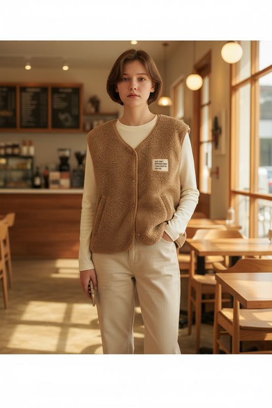 Gilet Moumoute Camel