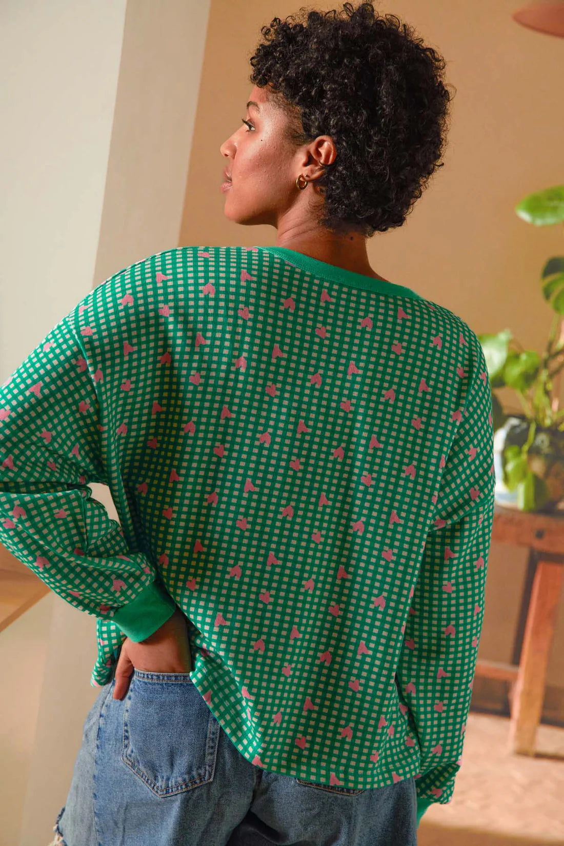 Sweat Vichy cœur - DupontDupont