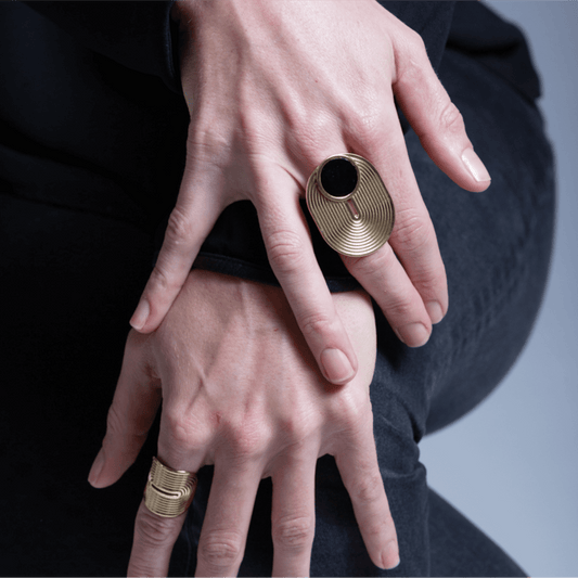 Bague 7 Chemins XL ovale pierre