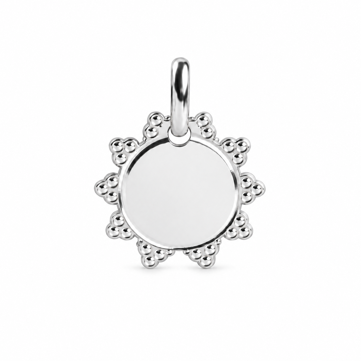 Médaille Trèsse à graver Plaqué Or / Argent 925
