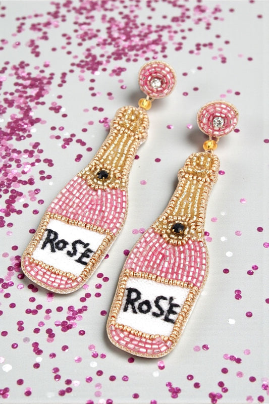 BOUCLES D'OREILLES ROSES