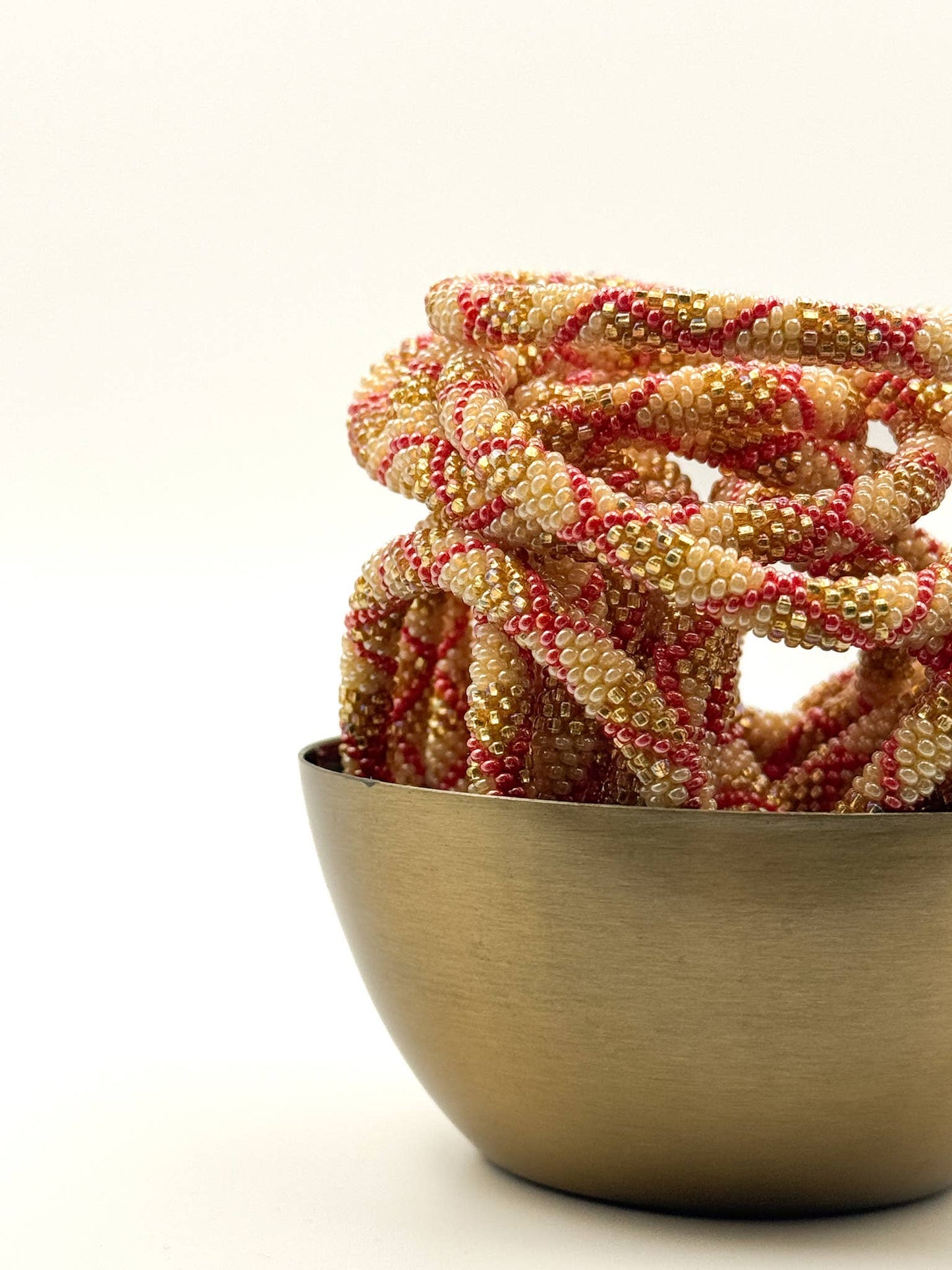 Bracelet népalais perles de verre B41