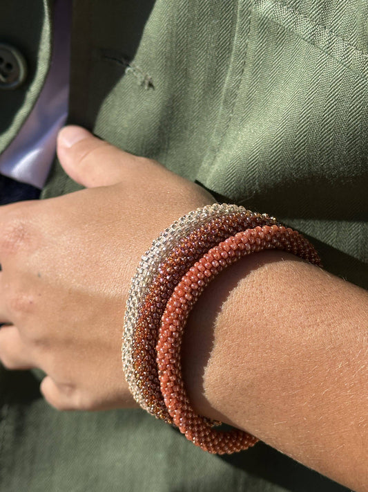 Bracelet népalais Rose ancien