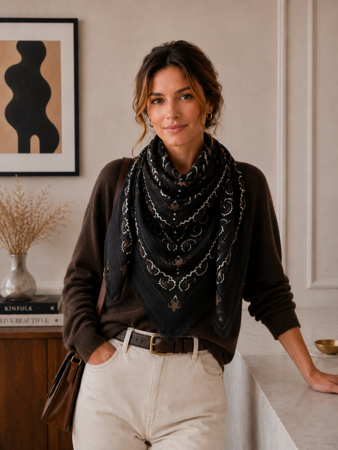 Echarpe Bandana: Beige - DupontDupont