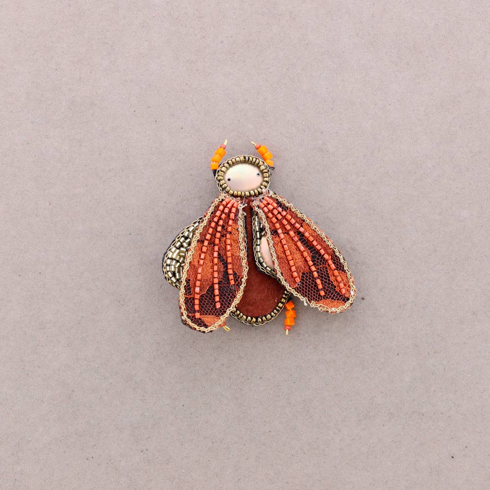 Broche Insecte Paillettes: Turquesa