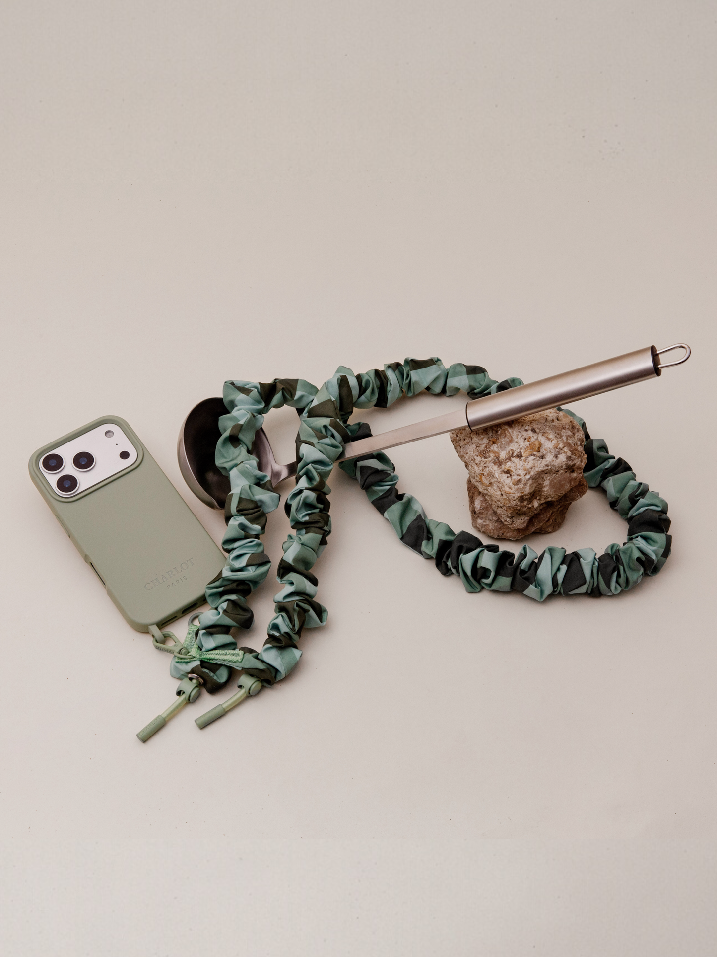 Bandoulière Scrunchie Sauge - DupontDupont