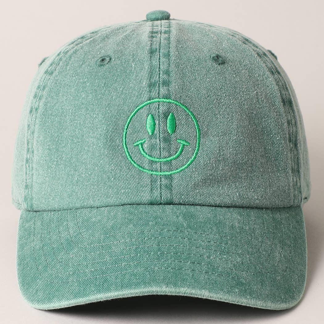 Casquette Happy Face Vert