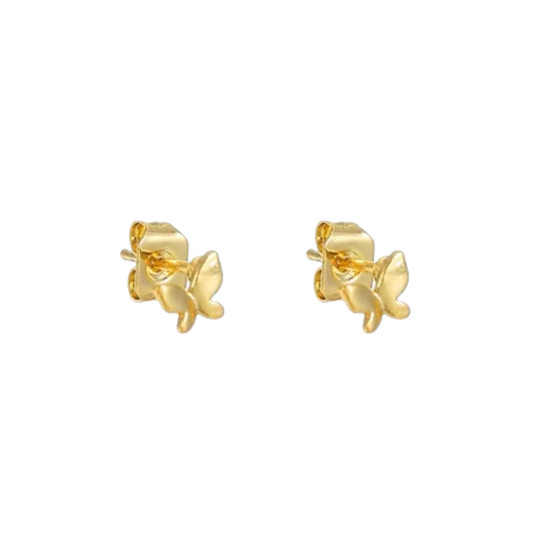 Clous d'oreilles papillon dorés: Goud - DupontDupont