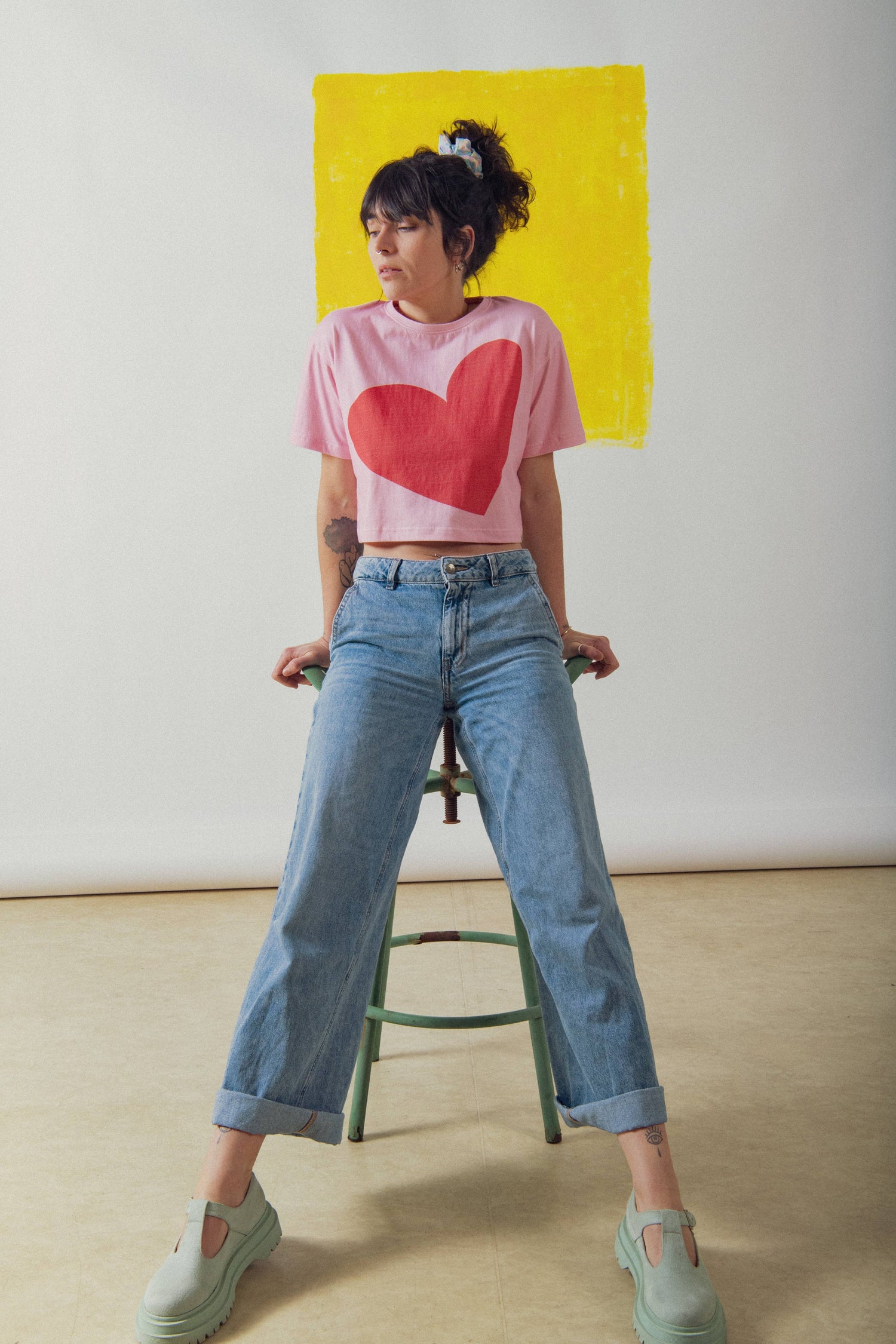 T-shirt Femme Coton Coupe Ample - Cœur - DupontDupont