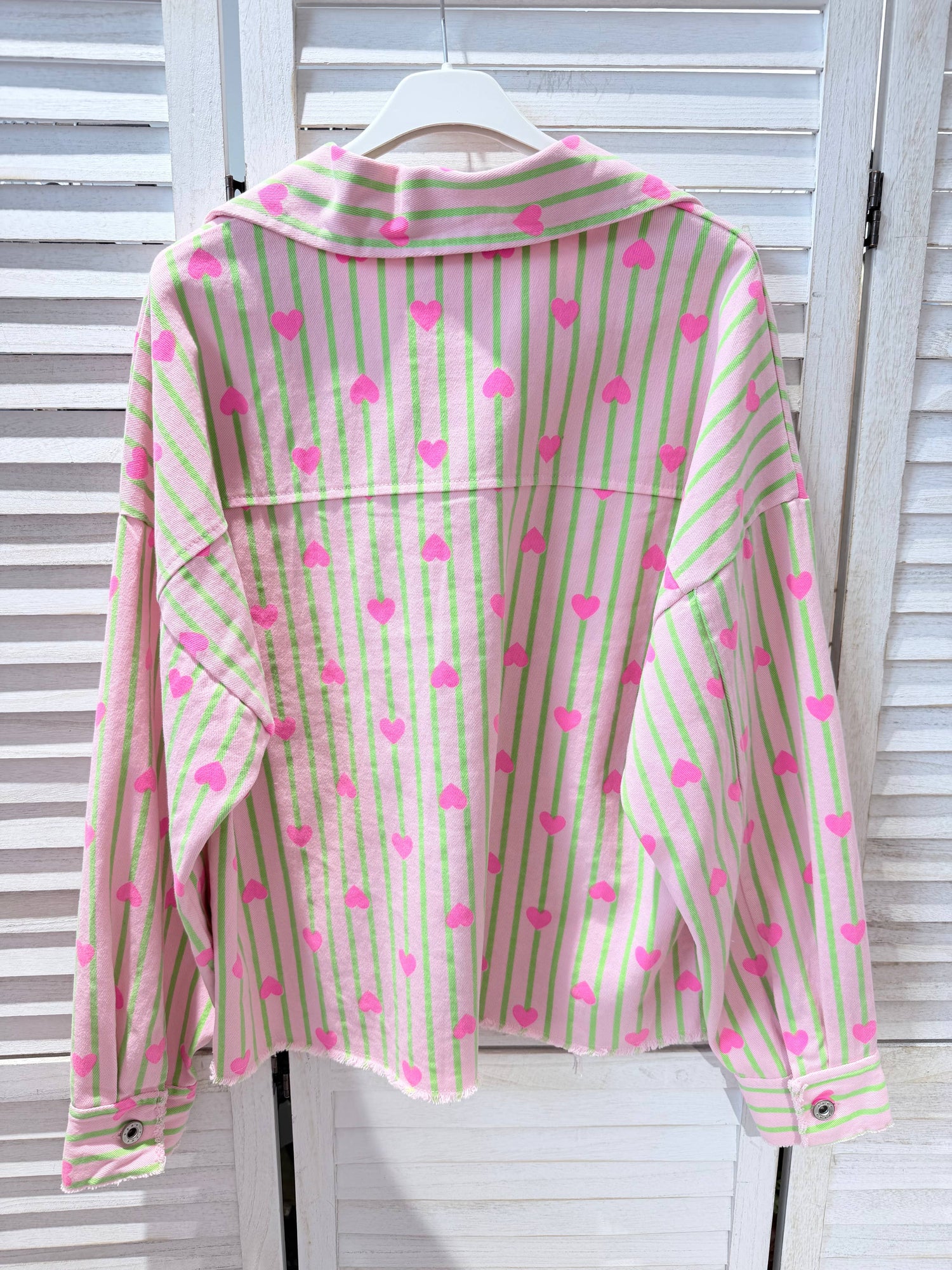 Veste rayée imprimé cœurs: Rose / TU - DupontDupont