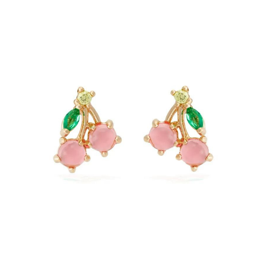 Puces d'oreilles Sweet Cherry roses