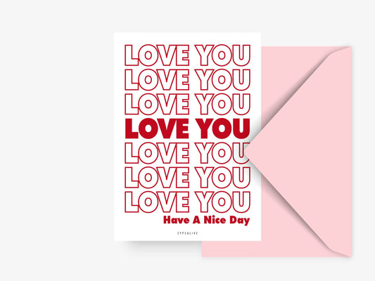 Carte postale « Love You » - DupontDupont