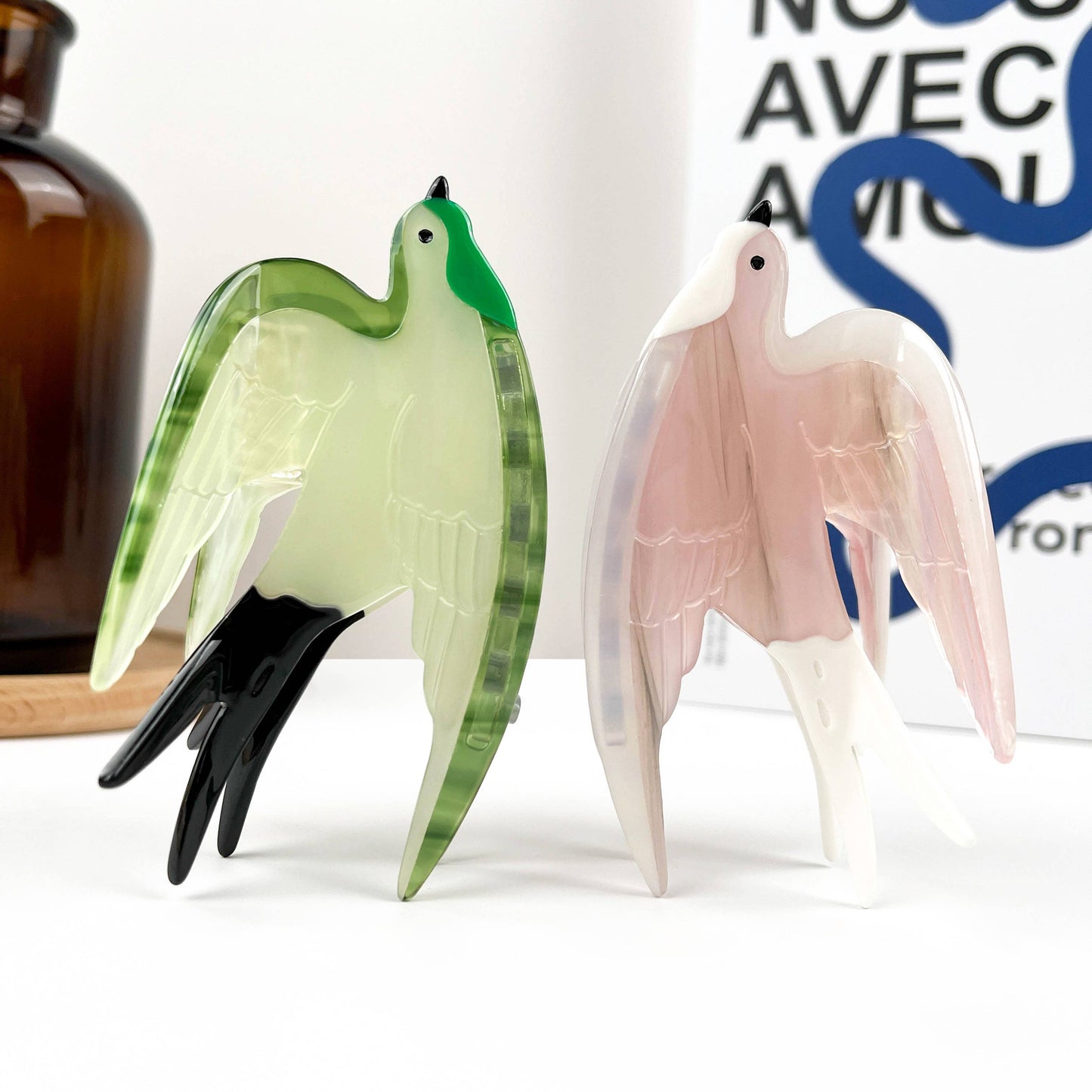 Pince à cheveux hirondelle Verte - DupontDupont