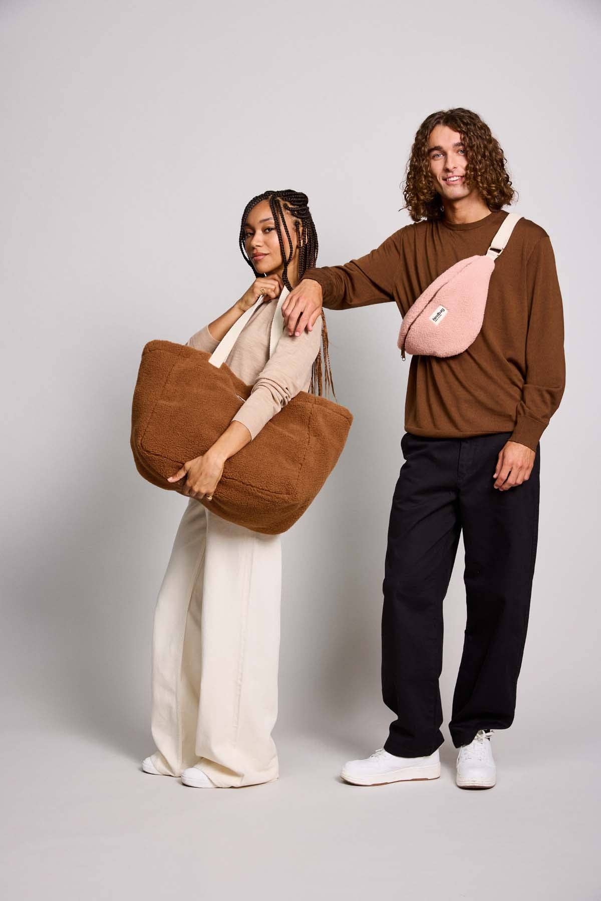 Sac banane Sasha Teddy Rose Poudré