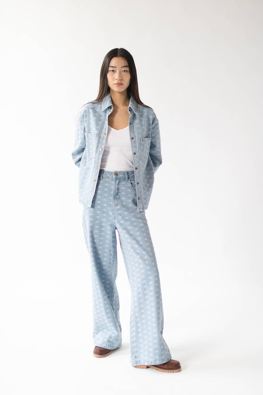 PANTALON LARGE DENIM