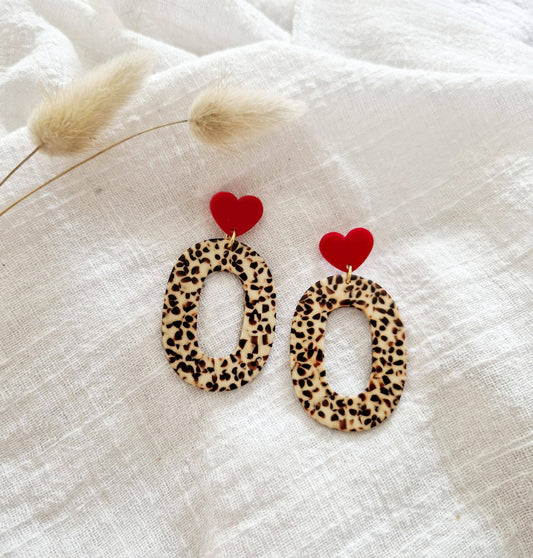 Boucles Ovale Cookie/coeur