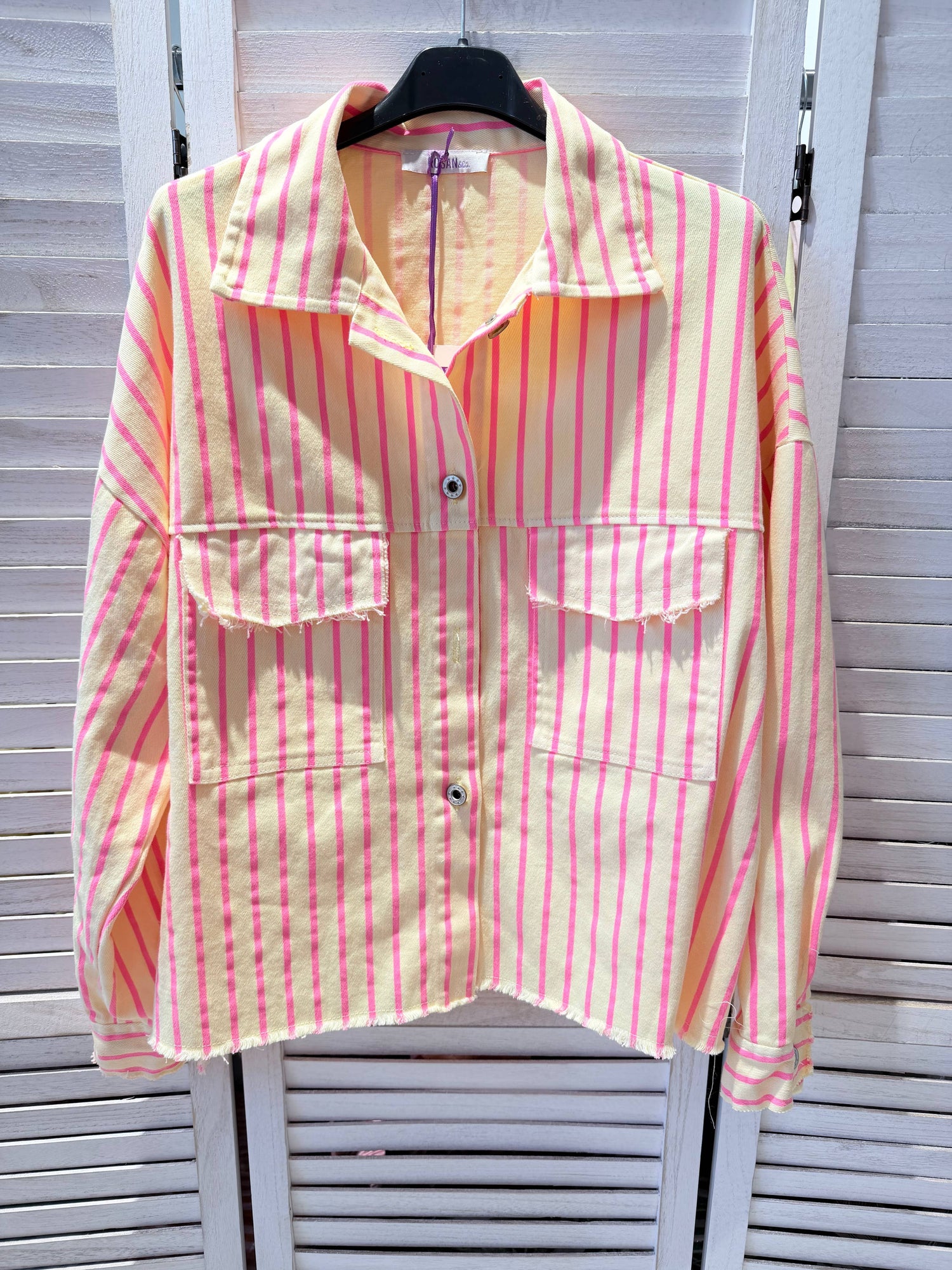 Veste rayée en coton: Rose / TU - DupontDupont