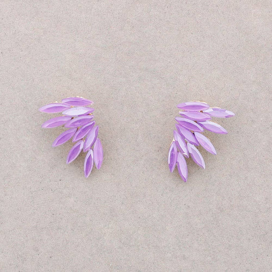 Boucles d'oreilles en forme d'aile en cristal: Jaune - DupontDupont