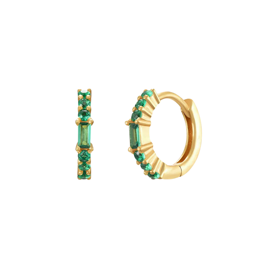 Boucles d'oreilles Aurielle vertes