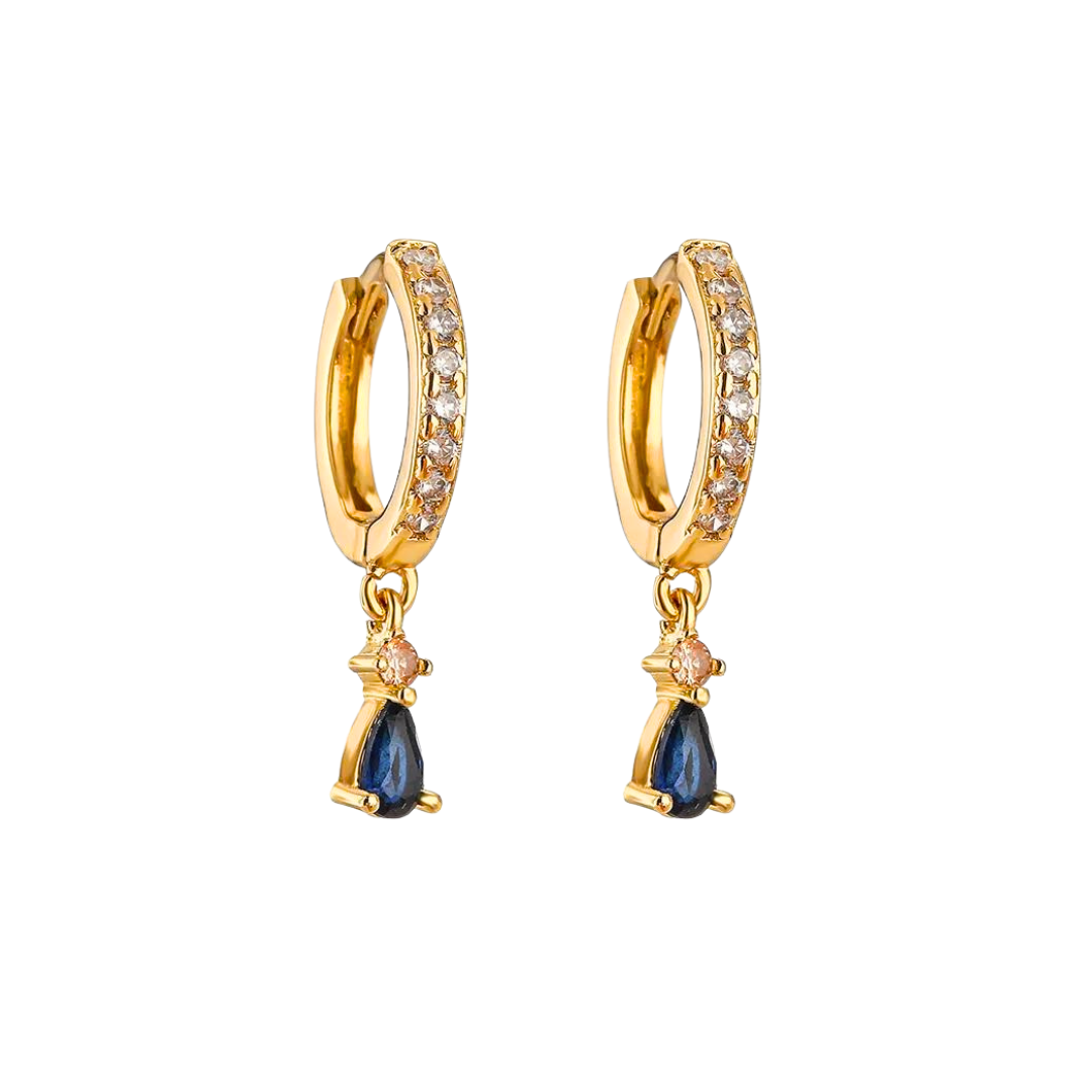 Boucles d'oreilles bleues Isidora