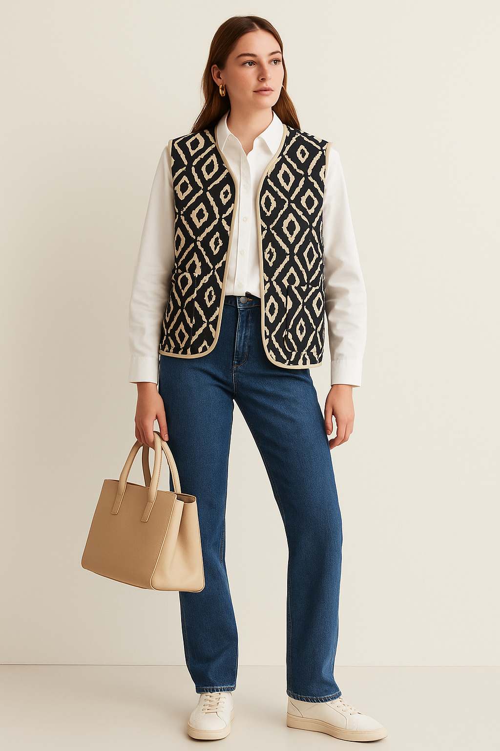 Gilet sans manches tendance - gia044noir