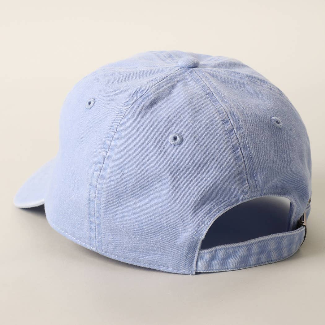 Casquette coton brodée « Sunday Running Club » Bleu