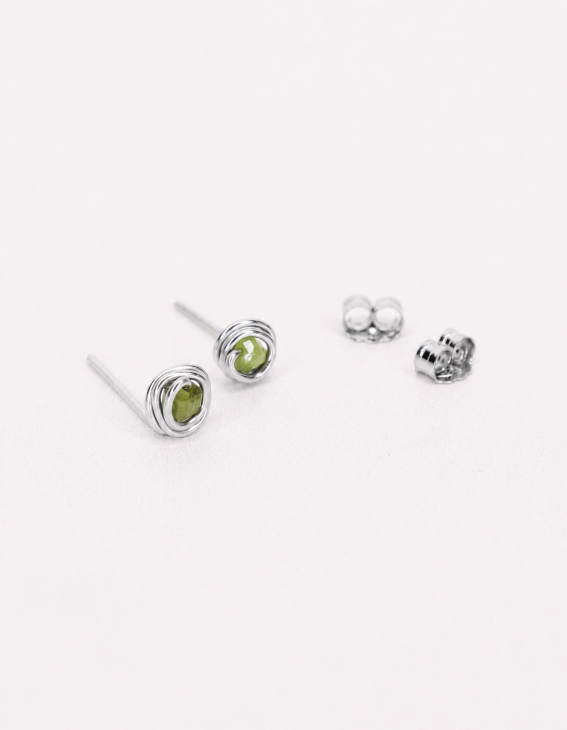 Auster - vert: Or / Tourmaline vert / Paire - DupontDupont