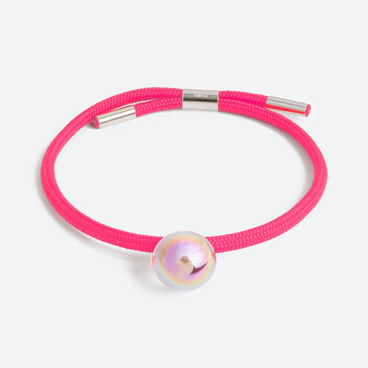 BRACELET UNE BULLE: ROUGE / PALLADIUM