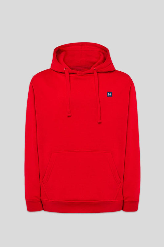 Sweat à Capuche Patch Rouge: Rouge / M