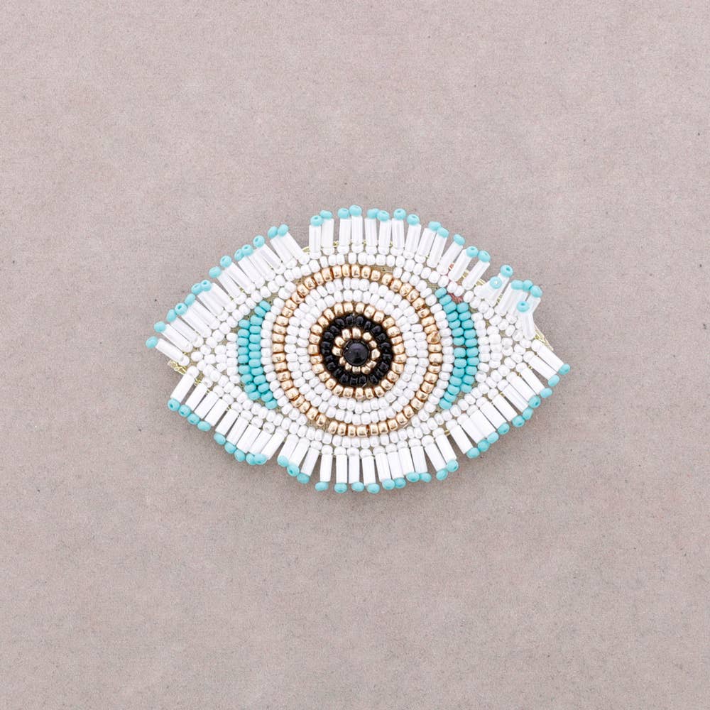 Broche Œil Turc Perles: Multicolor