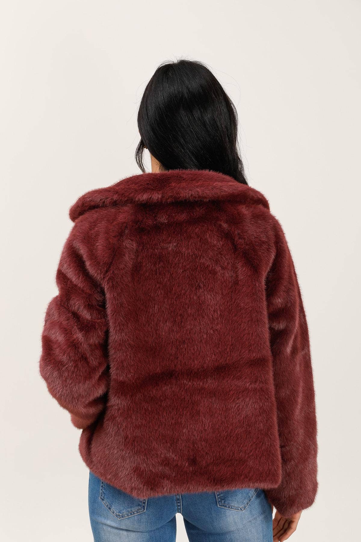 Veste fausse fourrure: Creme