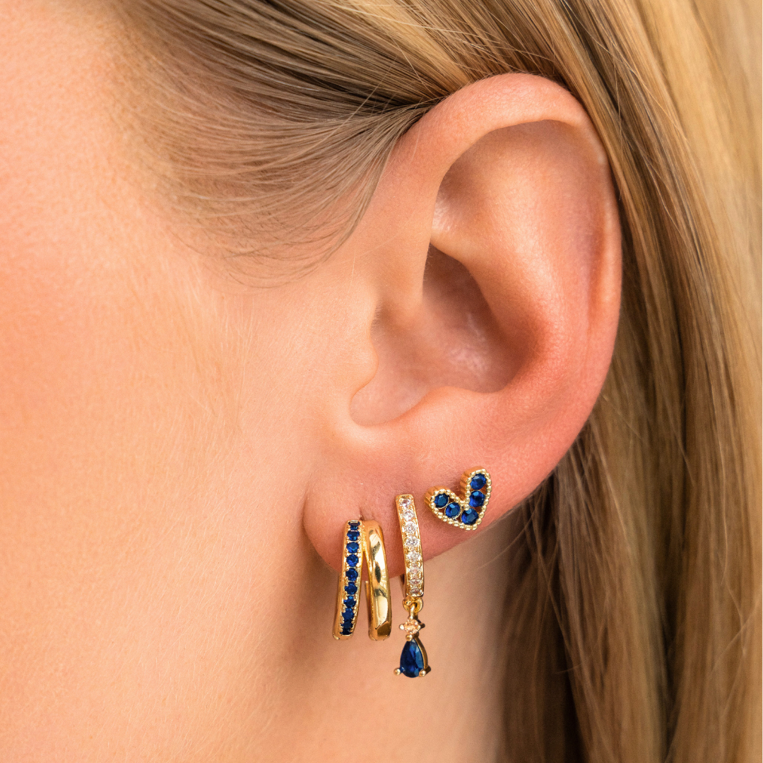 Boucles d'oreilles bleues Isidora