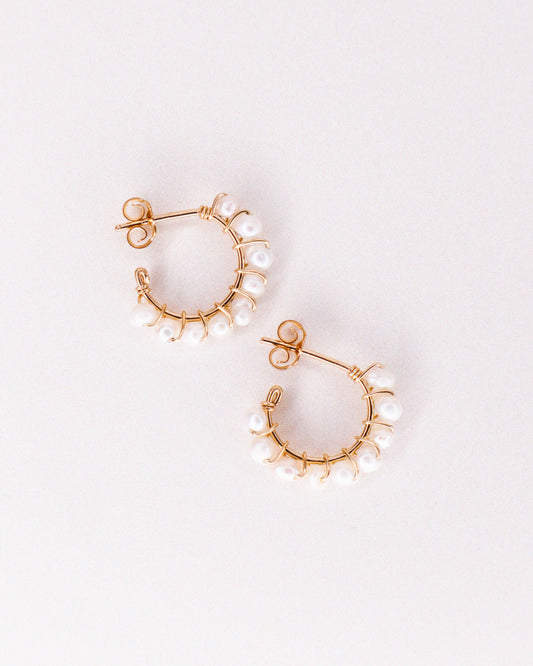 Beaume - blanc: Or / Perle de culture / Paire - DupontDupont