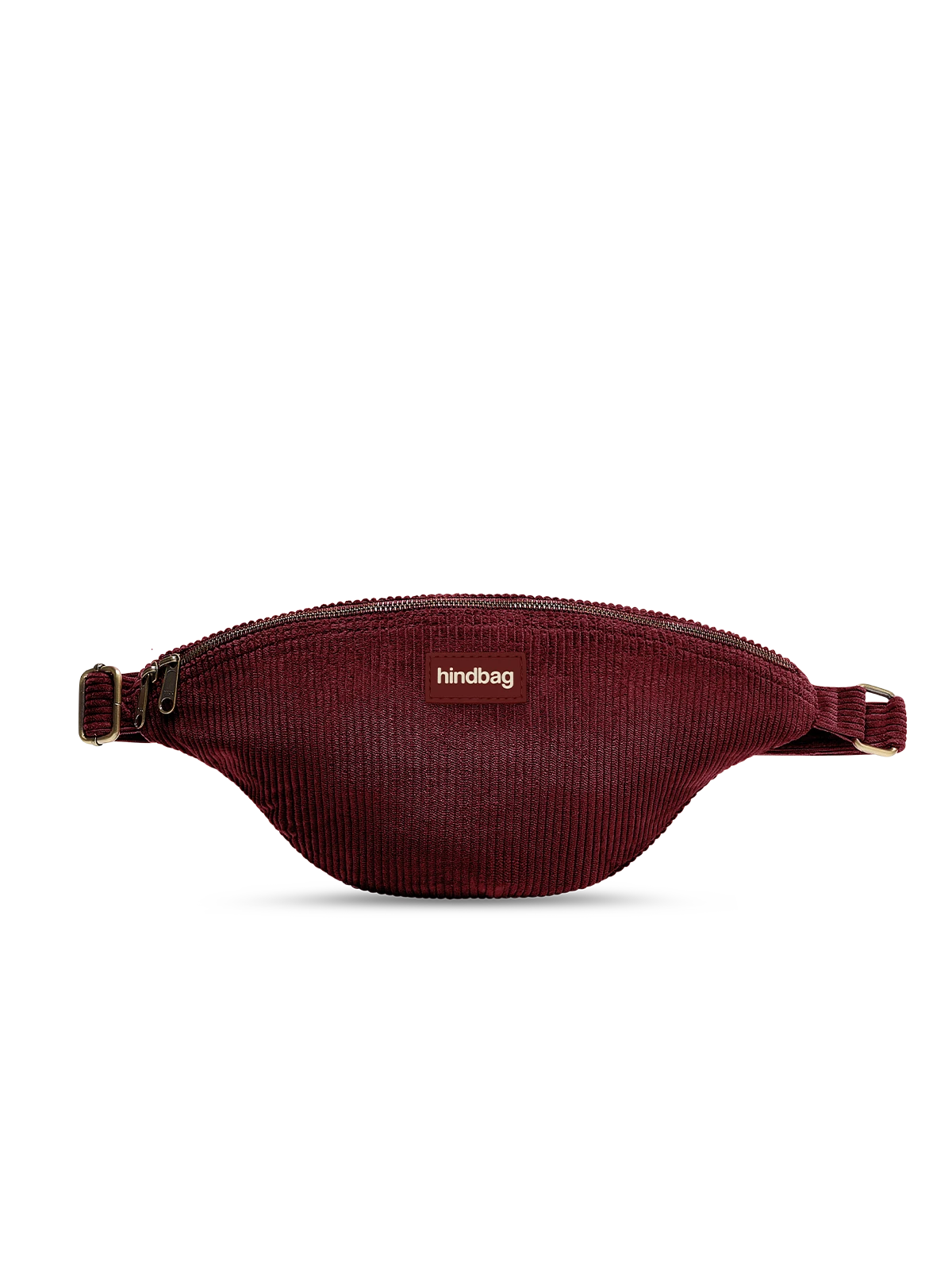 Sac banane sasha velours bordeaux