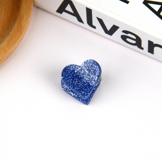 Mini-pince à cheveux cœur: Bleu - DupontDupont